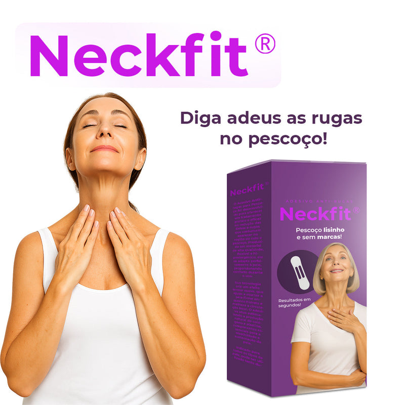 Neckfit - Adesivo para rugas e flacidez do pescoço