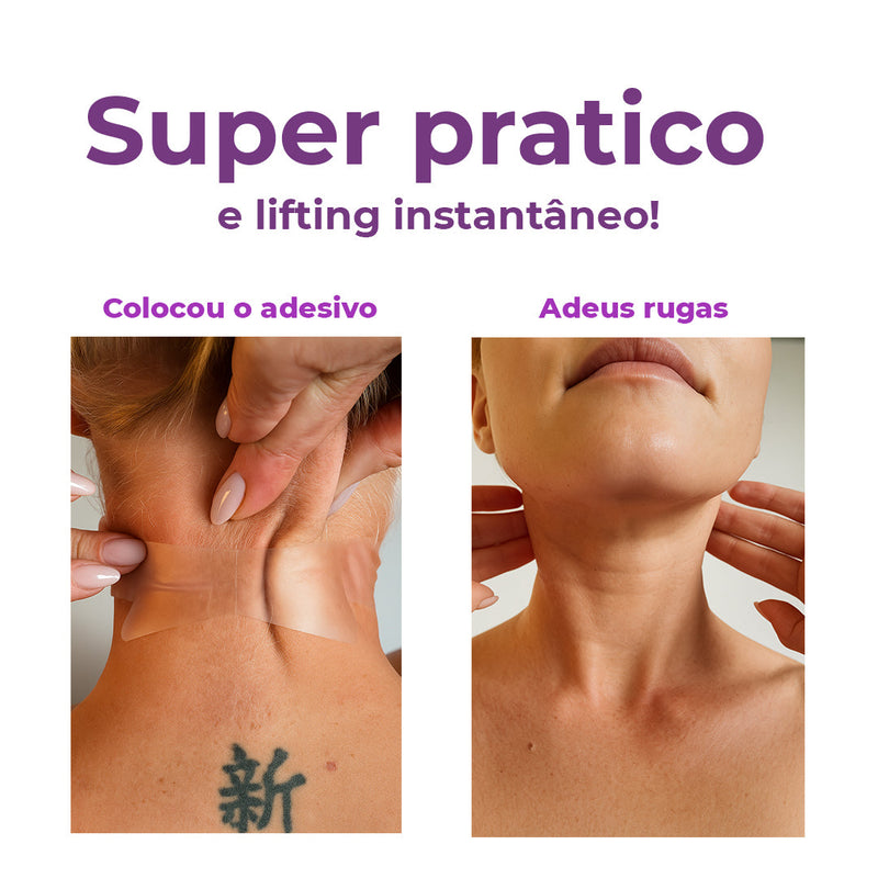 Neckfit - Adesivo para rugas e flacidez do pescoço